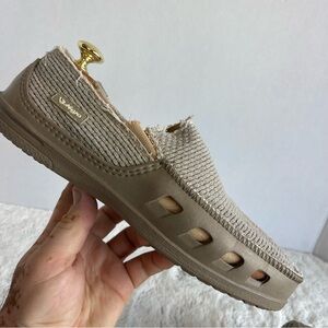 Rare Olukai/Crocs Men's Slip-On Casual Loafer in Beige